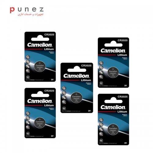 باتری سکه ای کملیون مدل CR2025 بسته 5 عددی